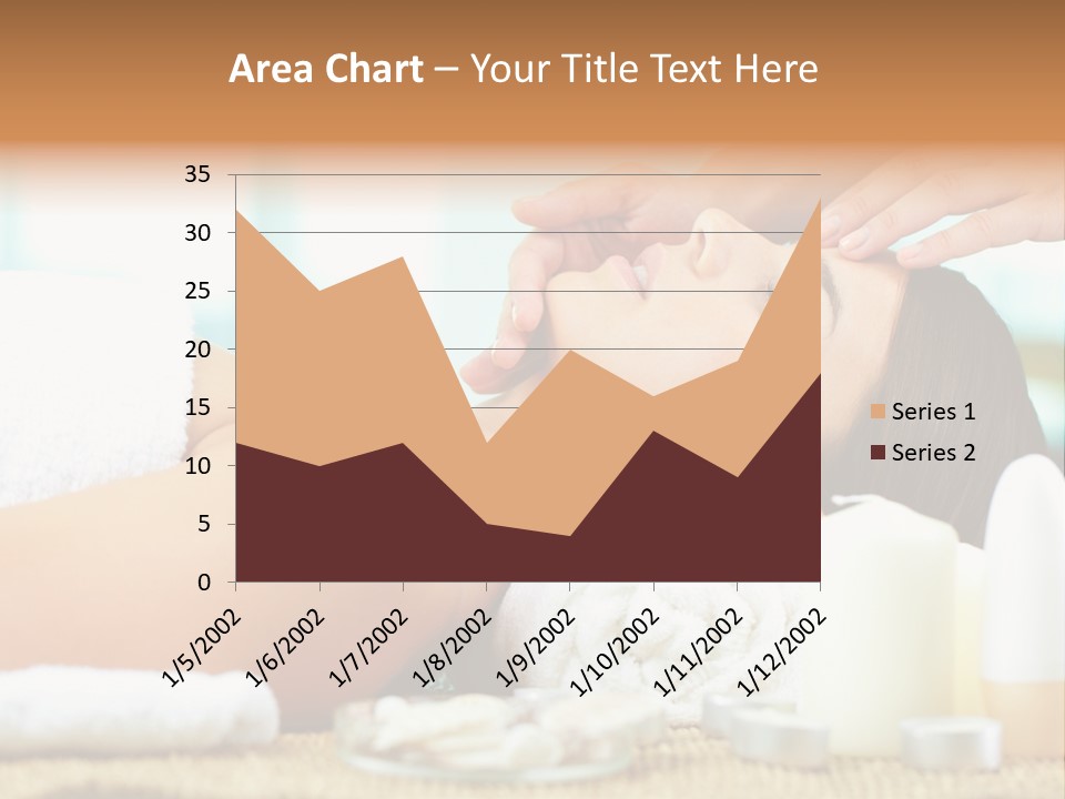 A Woman Getting A Facial Massage At A Spa PowerPoint Template