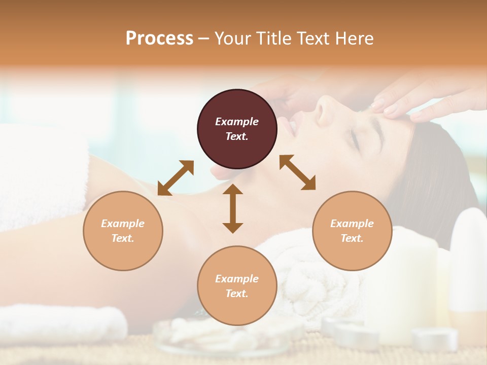A Woman Getting A Facial Massage At A Spa PowerPoint Template