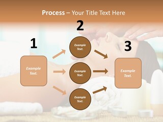 A Woman Getting A Facial Massage At A Spa PowerPoint Template