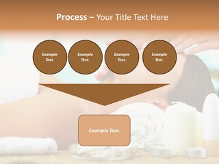 A Woman Getting A Facial Massage At A Spa PowerPoint Template