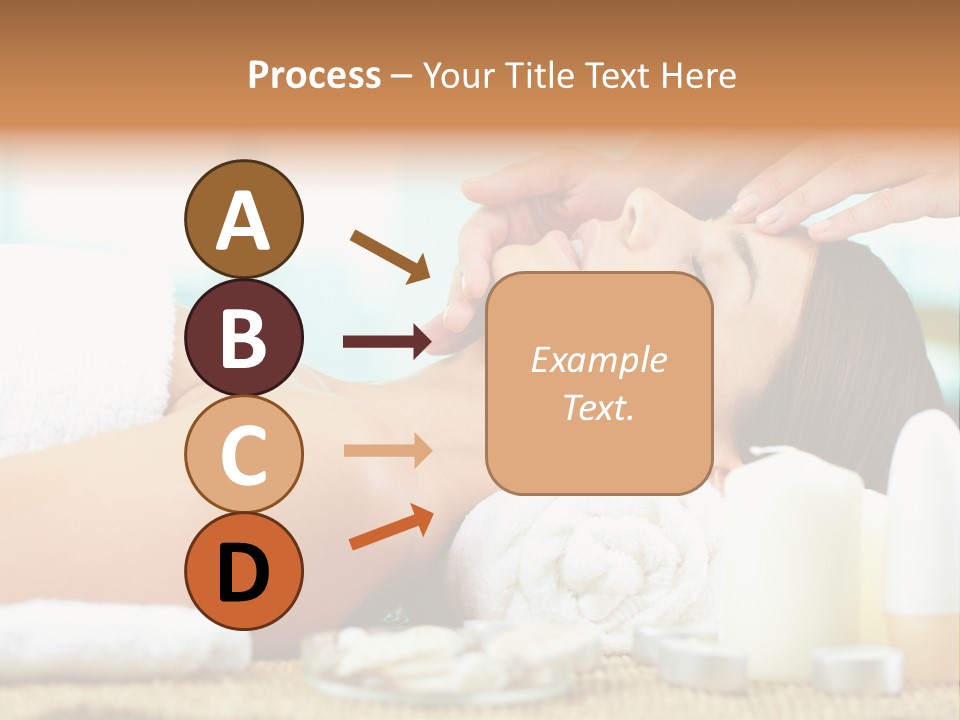 A Woman Getting A Facial Massage At A Spa PowerPoint Template