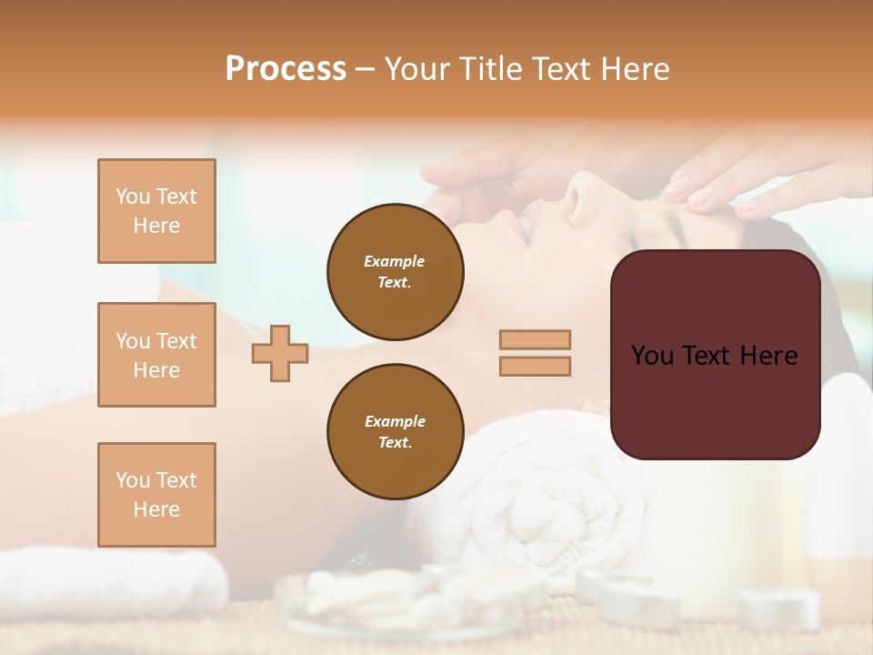 A Woman Getting A Facial Massage At A Spa PowerPoint Template