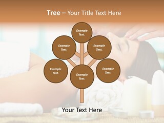 A Woman Getting A Facial Massage At A Spa PowerPoint Template