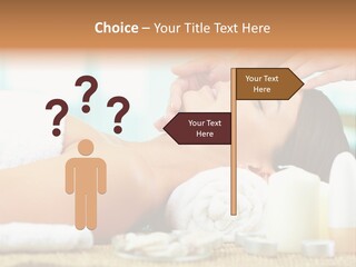 A Woman Getting A Facial Massage At A Spa PowerPoint Template