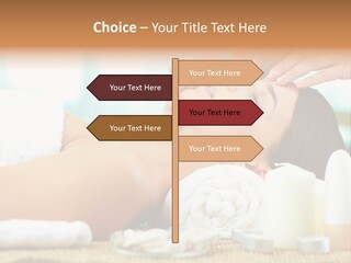 A Woman Getting A Facial Massage At A Spa PowerPoint Template