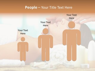 A Woman Getting A Facial Massage At A Spa PowerPoint Template