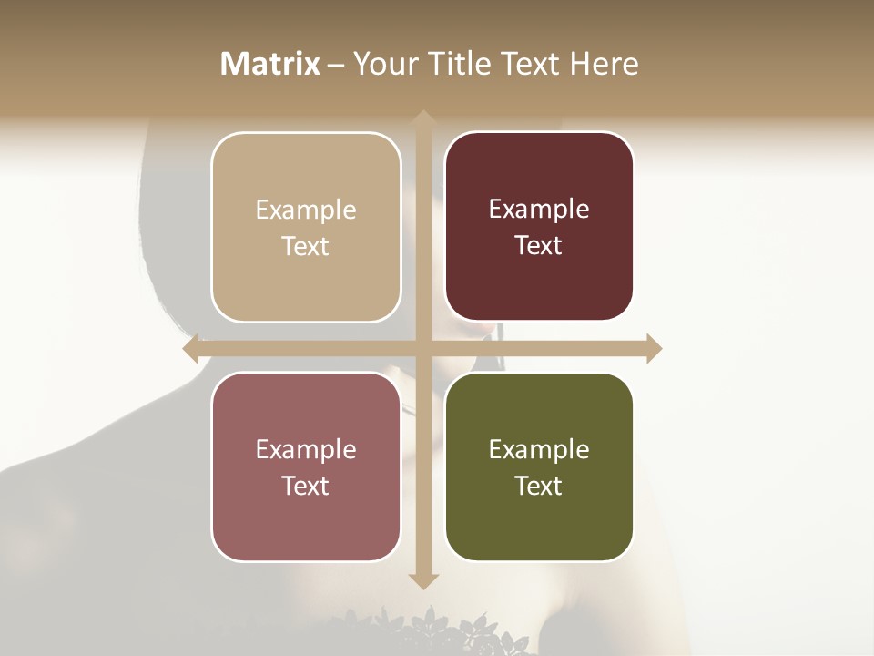 Femininity Gesture Lady PowerPoint Template