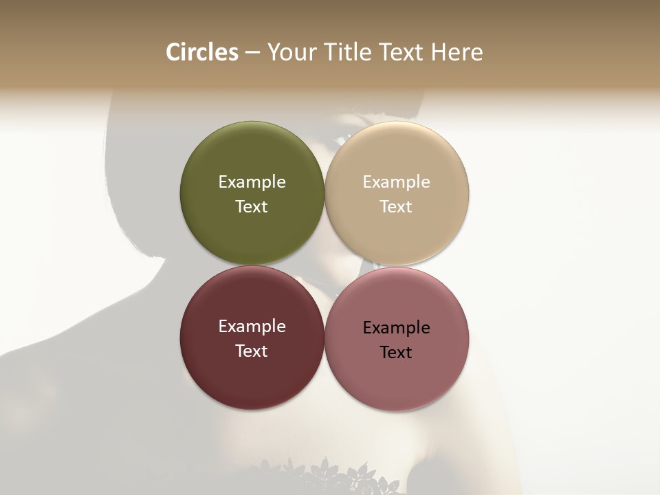 Femininity Gesture Lady PowerPoint Template