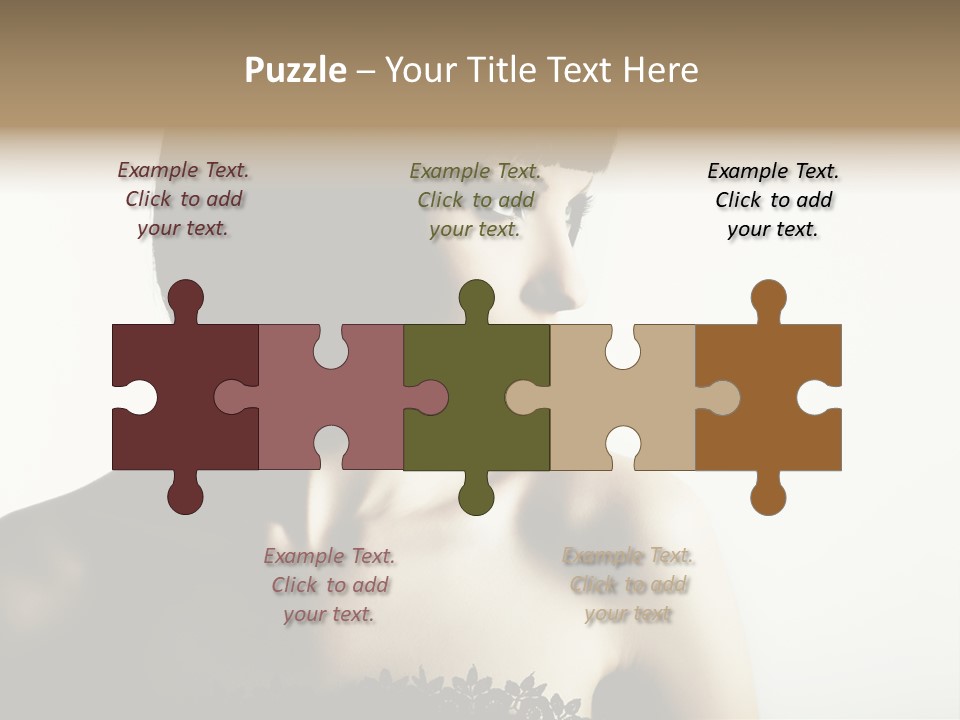 Femininity Gesture Lady PowerPoint Template