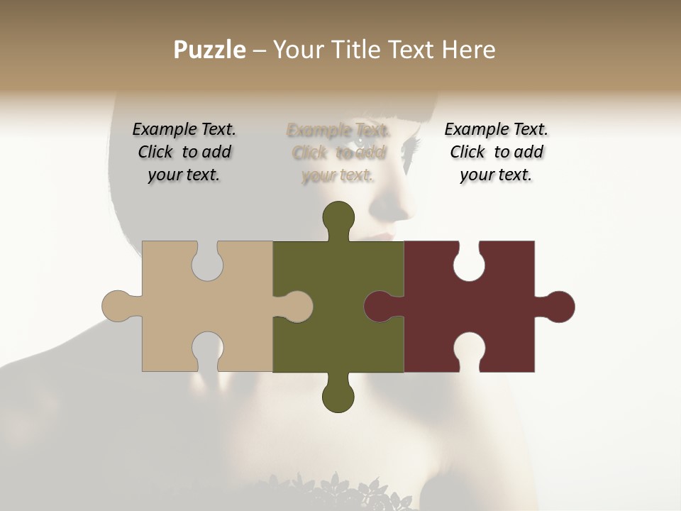 Femininity Gesture Lady PowerPoint Template