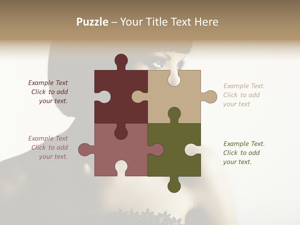 Femininity Gesture Lady PowerPoint Template