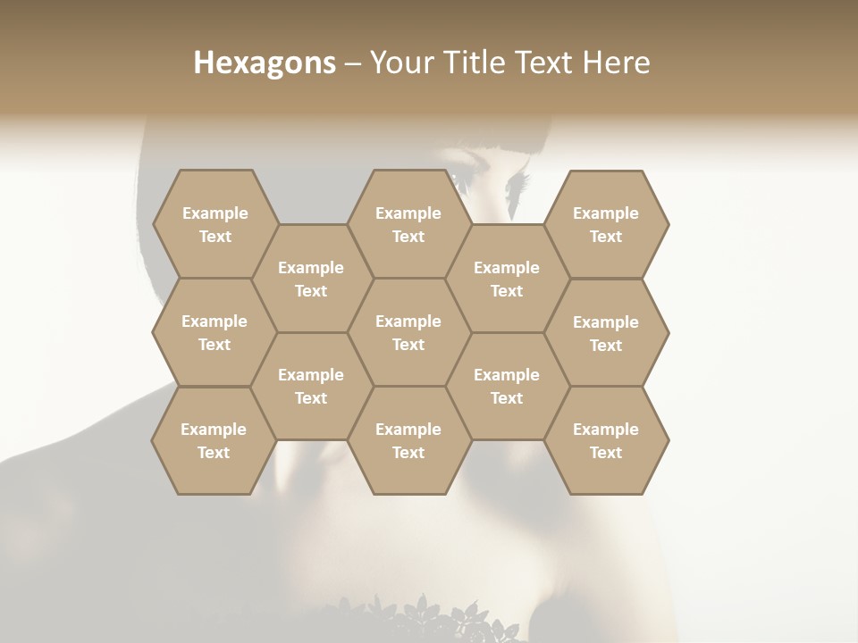 Femininity Gesture Lady PowerPoint Template