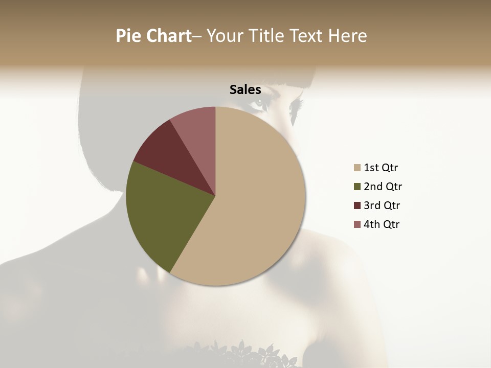 Femininity Gesture Lady PowerPoint Template