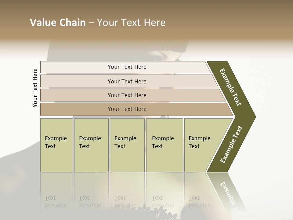 Femininity Gesture Lady PowerPoint Template