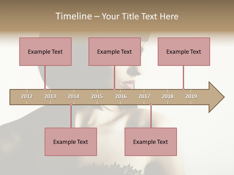 Femininity Gesture Lady PowerPoint Template