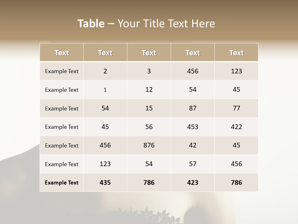 Femininity Gesture Lady PowerPoint Template