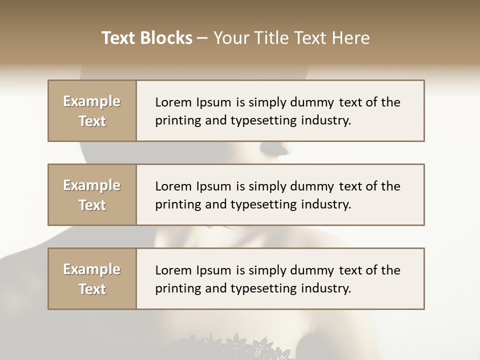 Femininity Gesture Lady PowerPoint Template