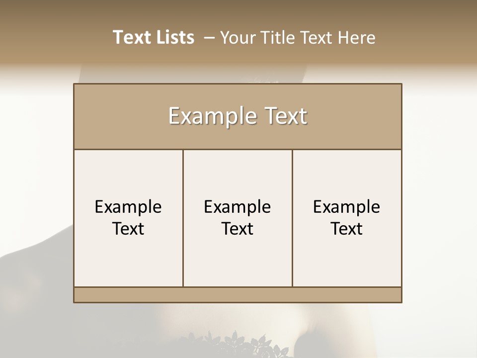 Femininity Gesture Lady PowerPoint Template