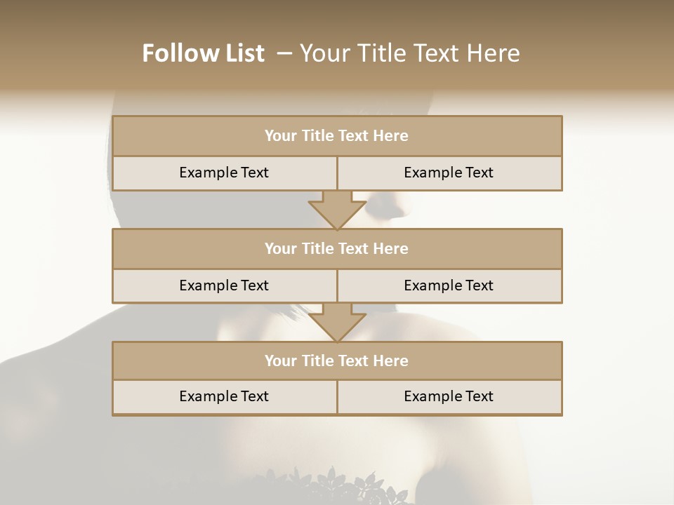 Femininity Gesture Lady PowerPoint Template