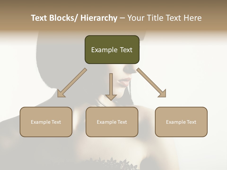 Femininity Gesture Lady PowerPoint Template