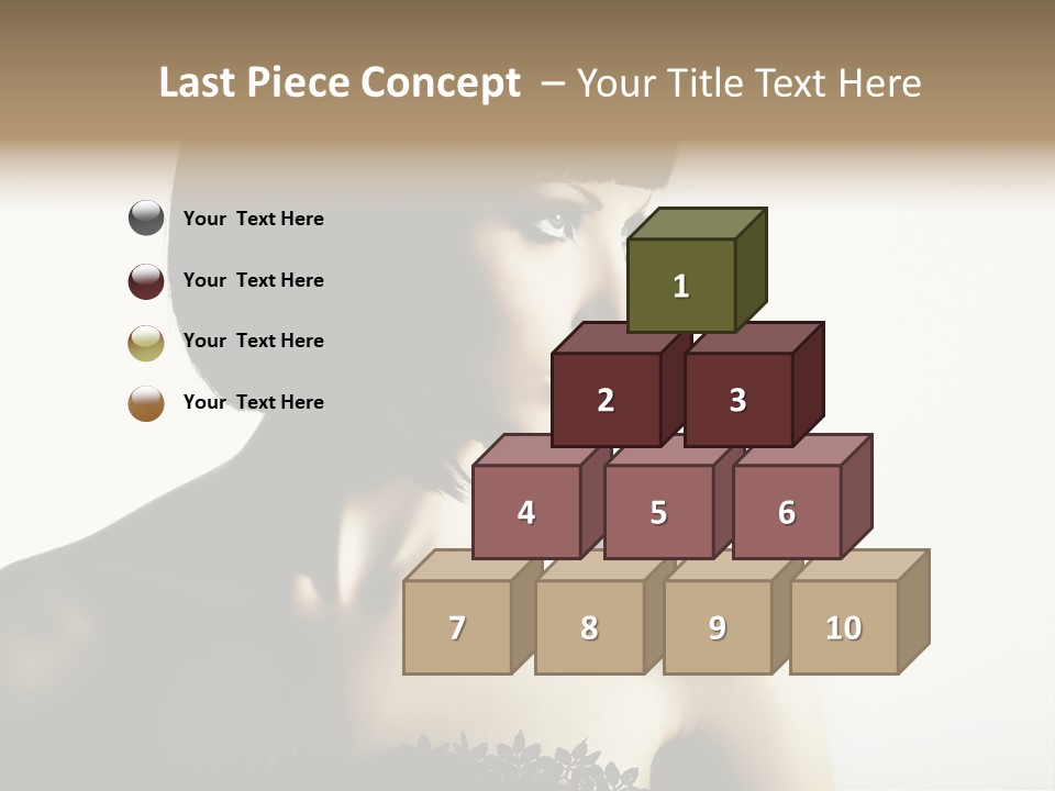 Femininity Gesture Lady PowerPoint Template