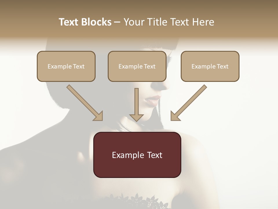 Femininity Gesture Lady PowerPoint Template