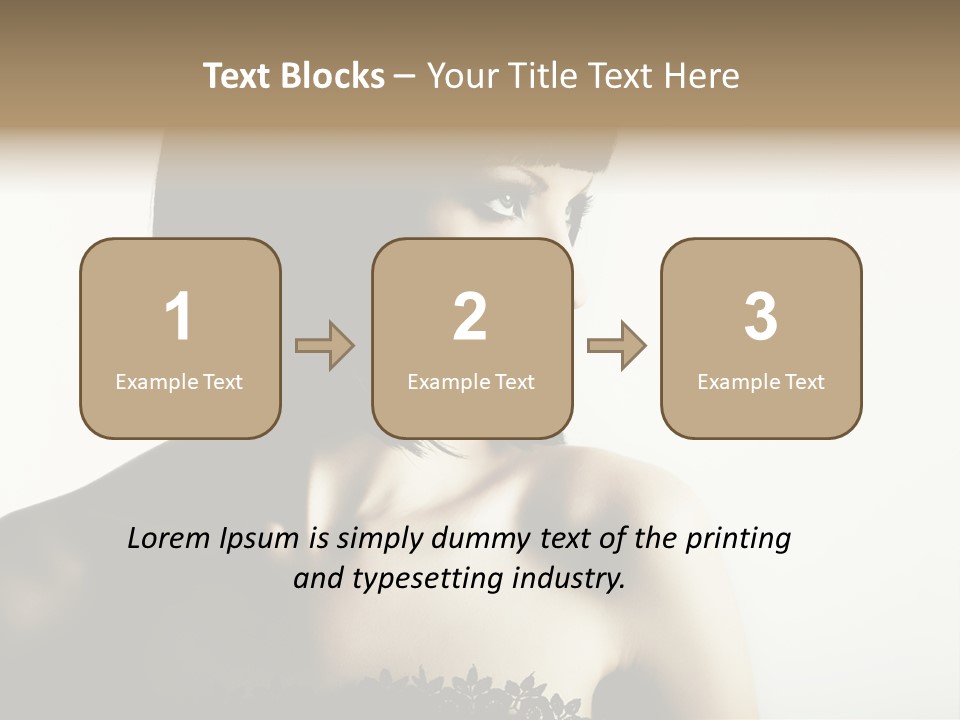 Femininity Gesture Lady PowerPoint Template