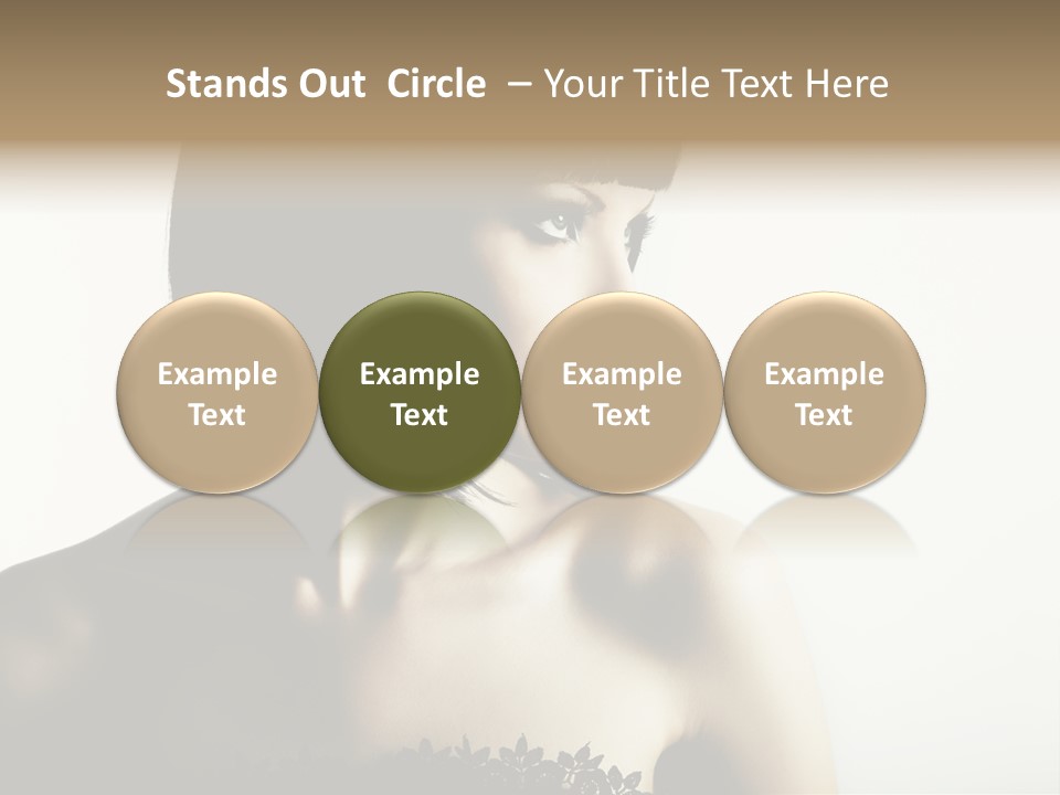 Femininity Gesture Lady PowerPoint Template