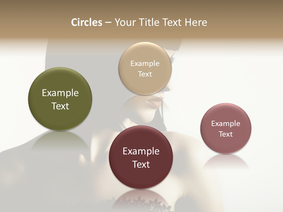 Femininity Gesture Lady PowerPoint Template