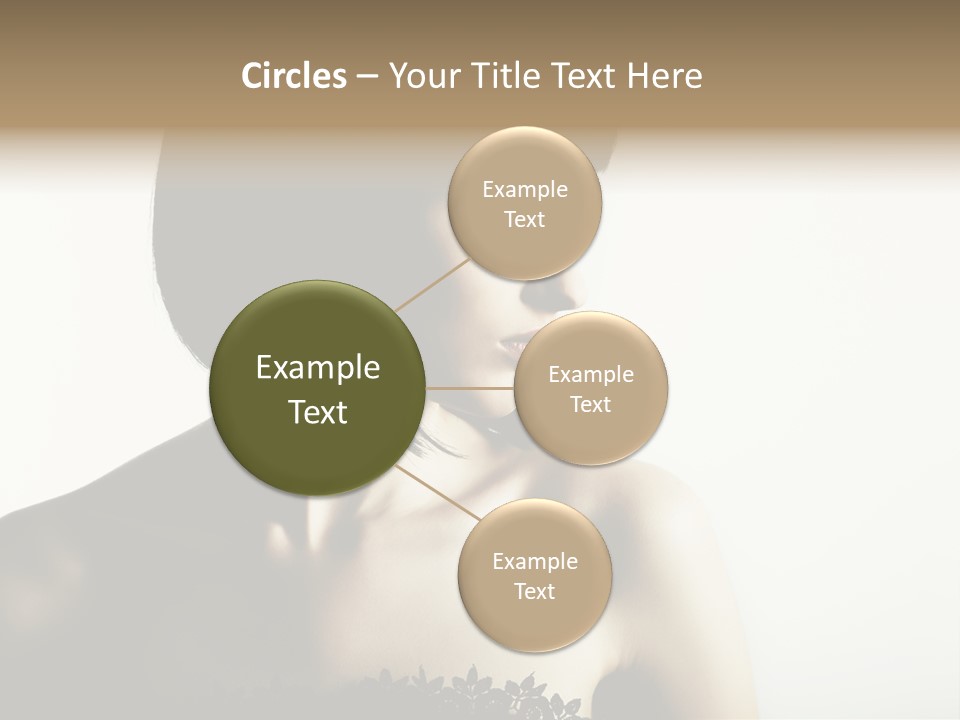 Femininity Gesture Lady PowerPoint Template