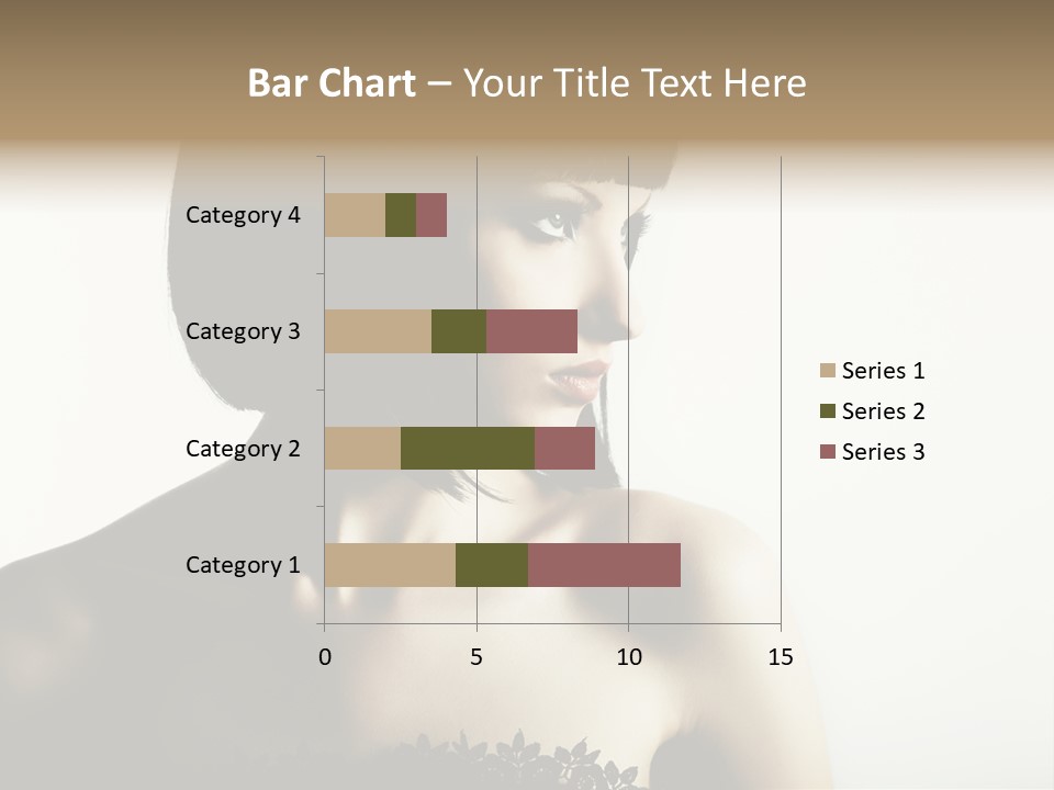 Femininity Gesture Lady PowerPoint Template