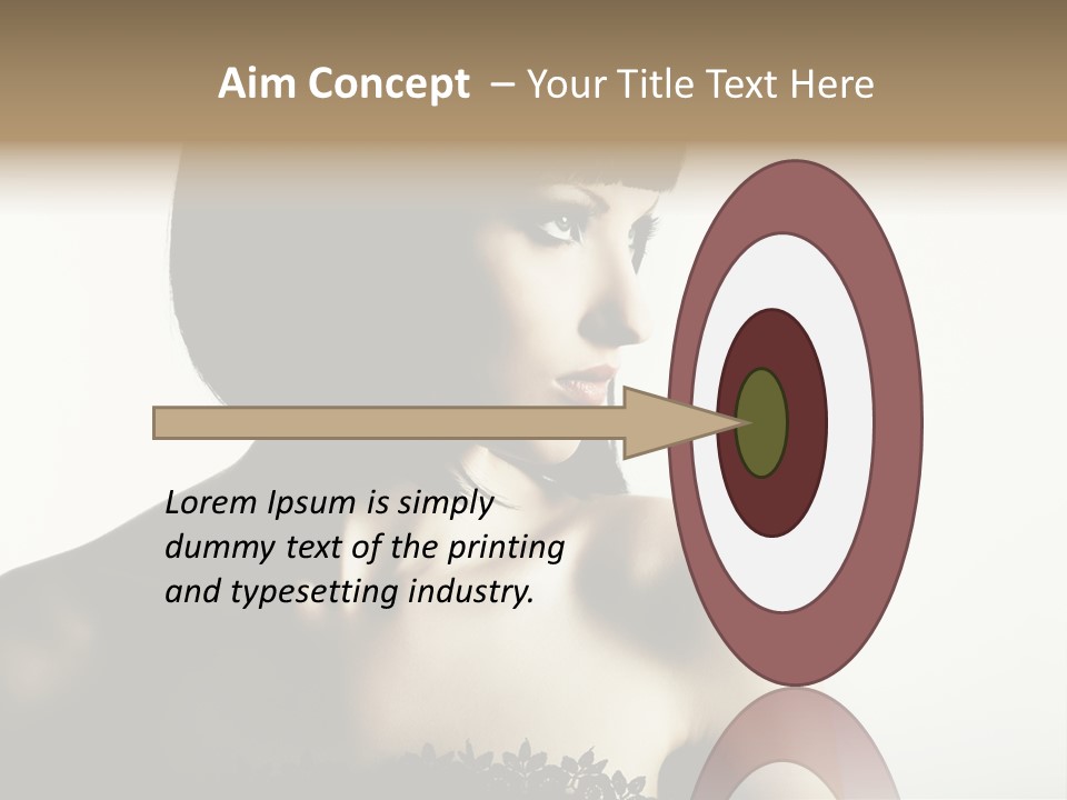 Femininity Gesture Lady PowerPoint Template