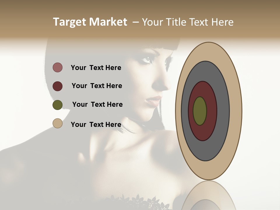 Femininity Gesture Lady PowerPoint Template