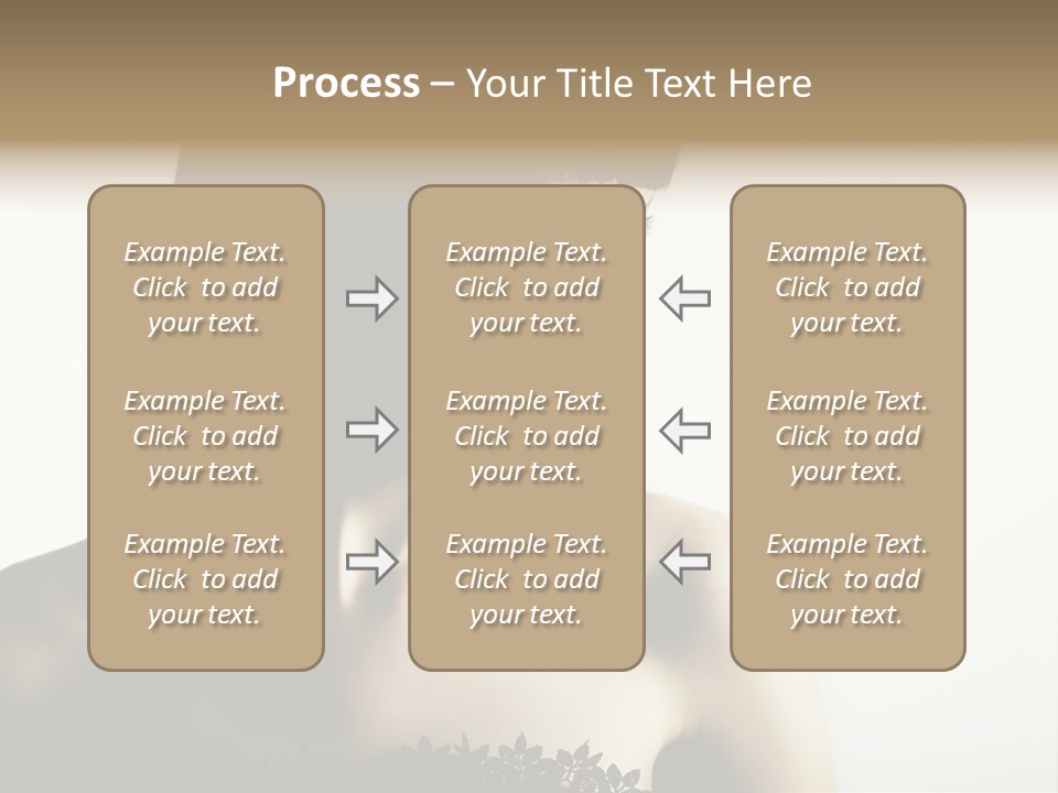 Femininity Gesture Lady PowerPoint Template