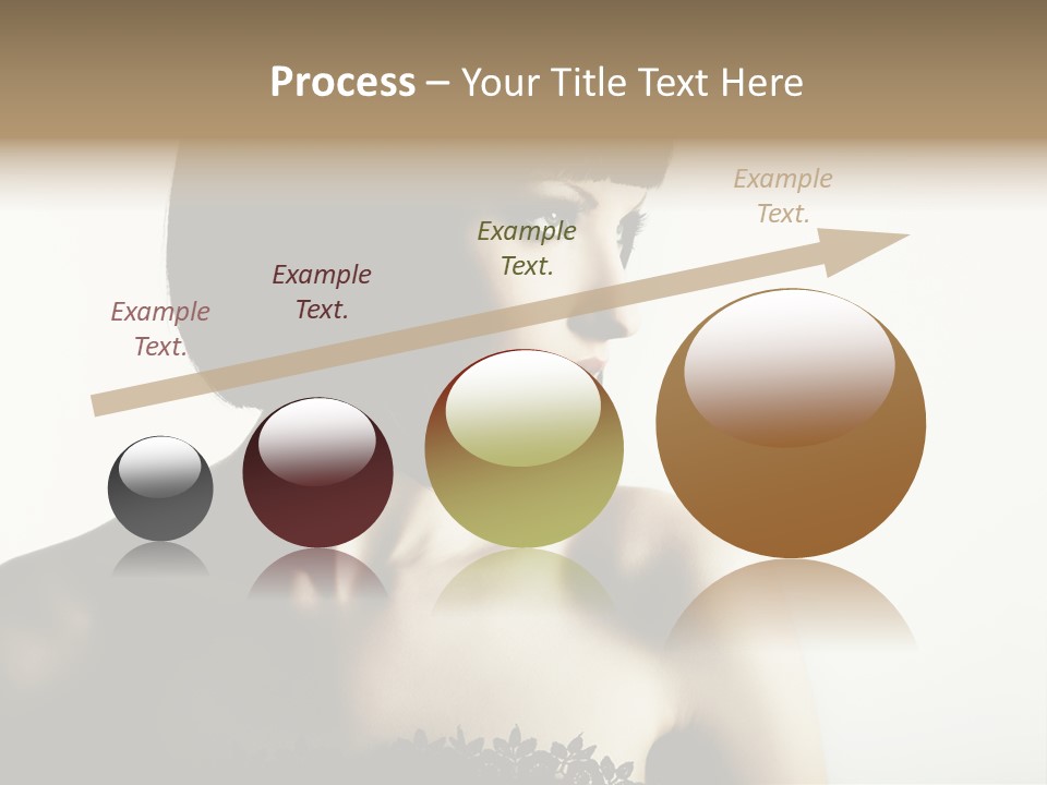 Femininity Gesture Lady PowerPoint Template