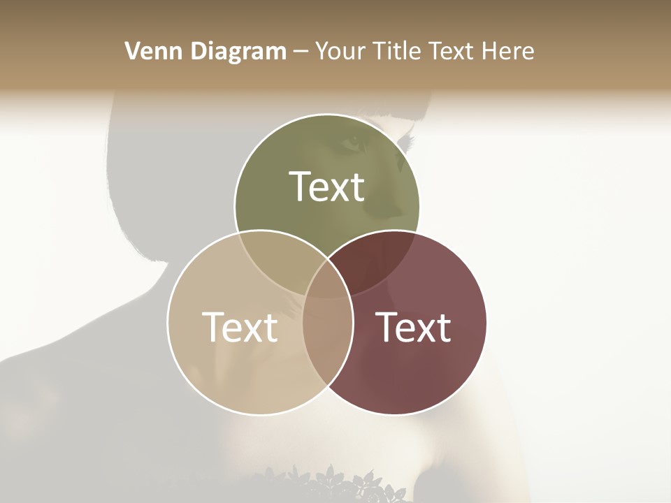 Femininity Gesture Lady PowerPoint Template