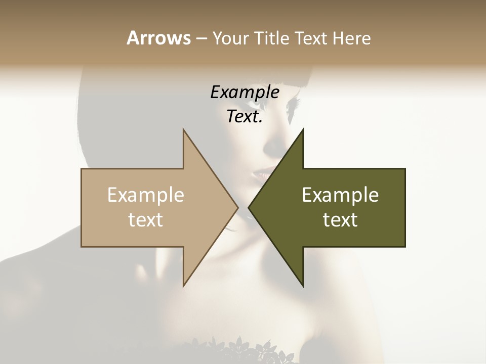 Femininity Gesture Lady PowerPoint Template