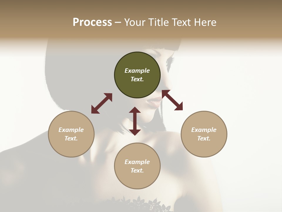 Femininity Gesture Lady PowerPoint Template