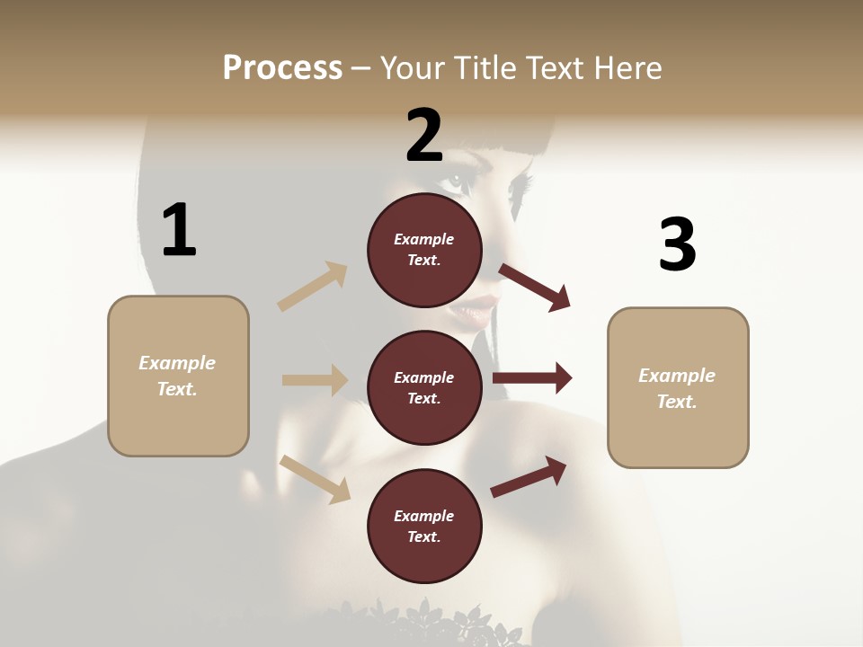 Femininity Gesture Lady PowerPoint Template