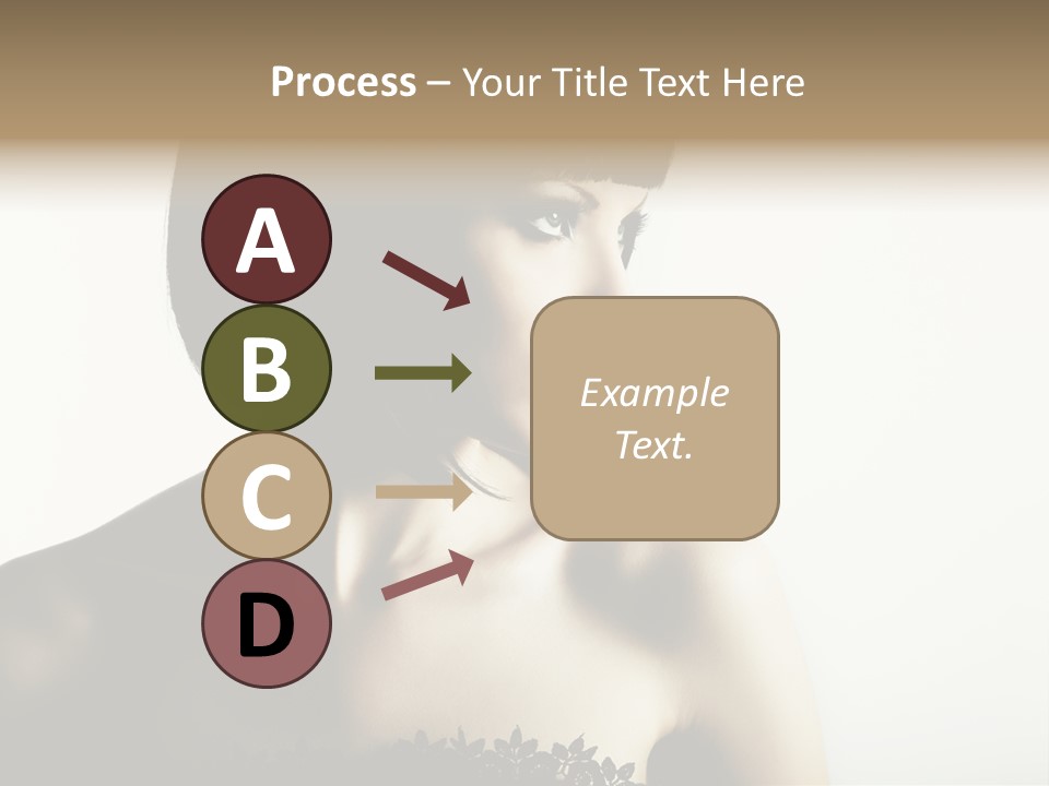 Femininity Gesture Lady PowerPoint Template