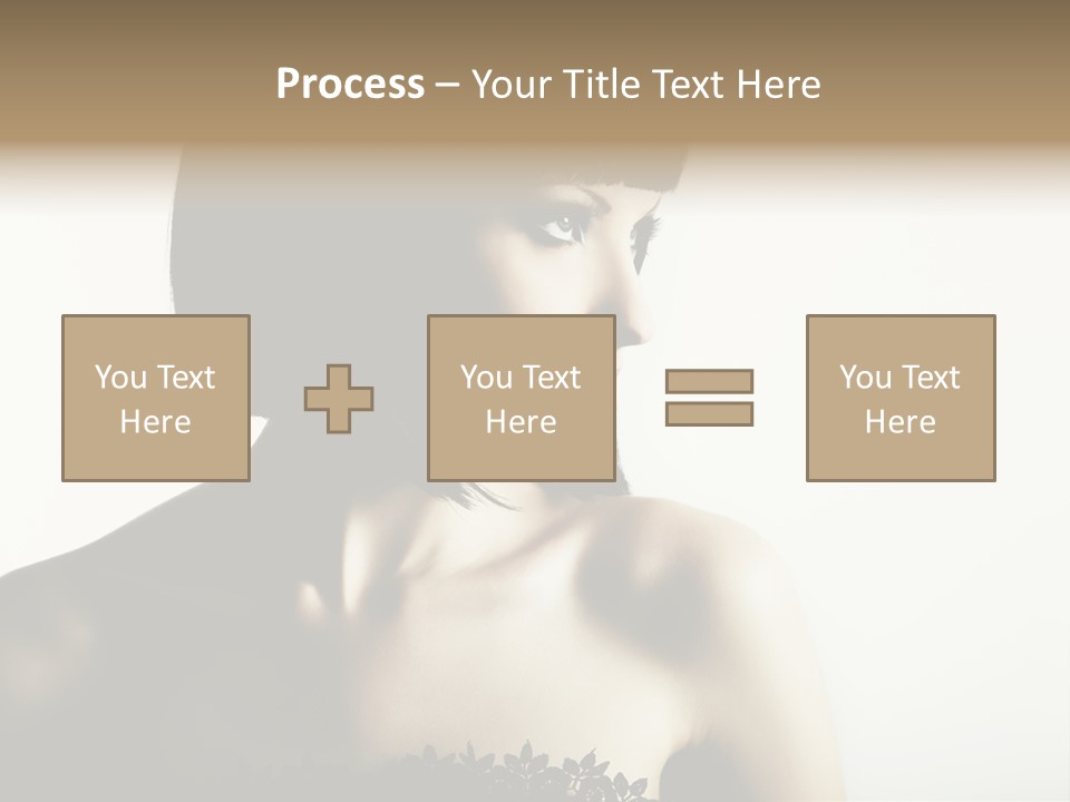 Femininity Gesture Lady PowerPoint Template