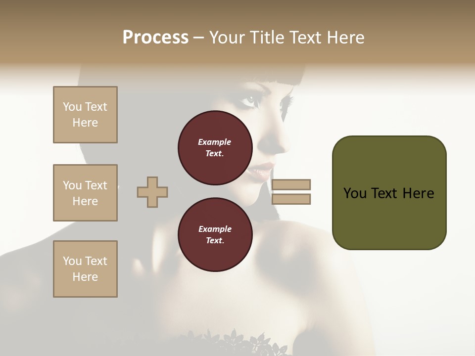 Femininity Gesture Lady PowerPoint Template