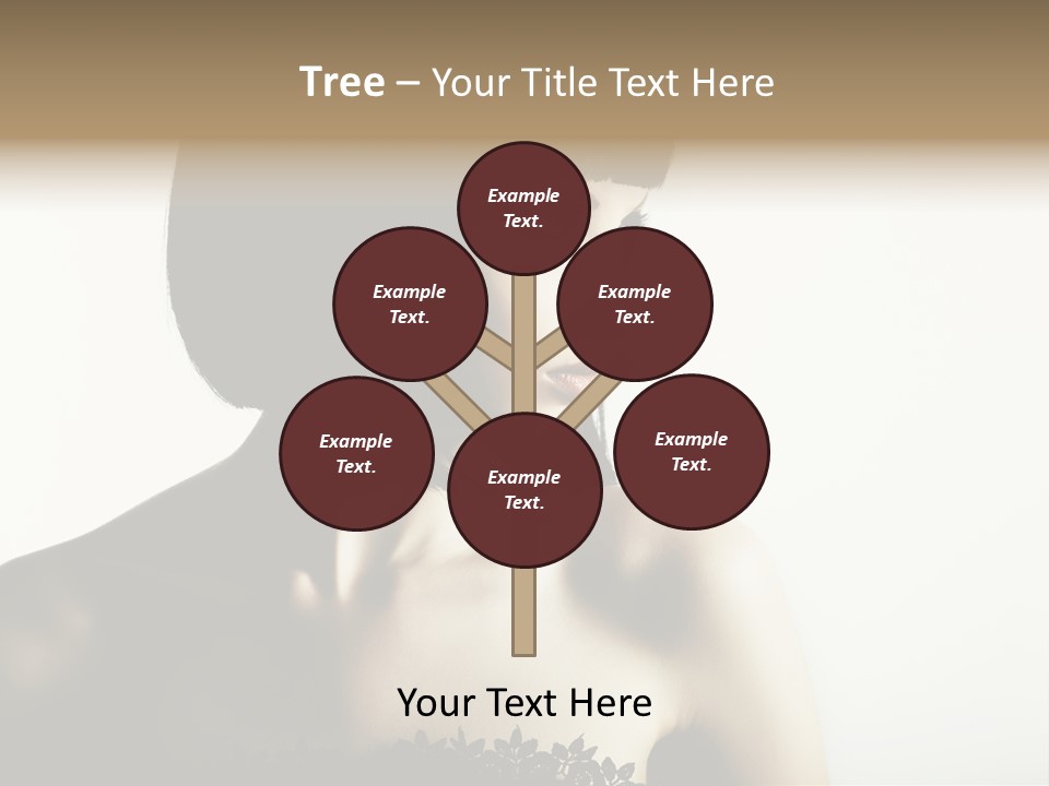 Femininity Gesture Lady PowerPoint Template