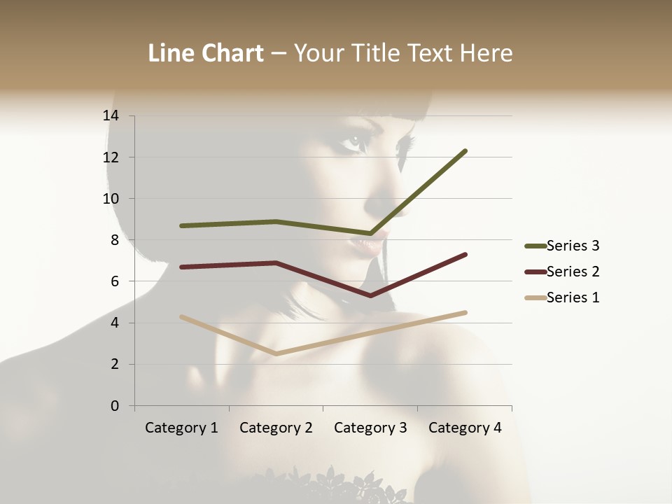 Femininity Gesture Lady PowerPoint Template