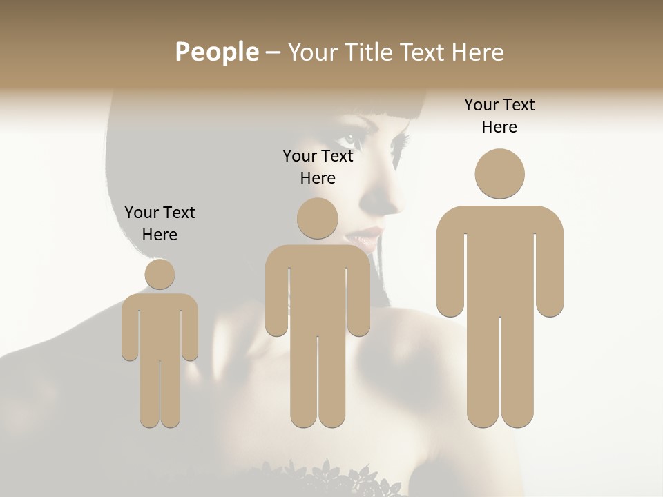 Femininity Gesture Lady PowerPoint Template