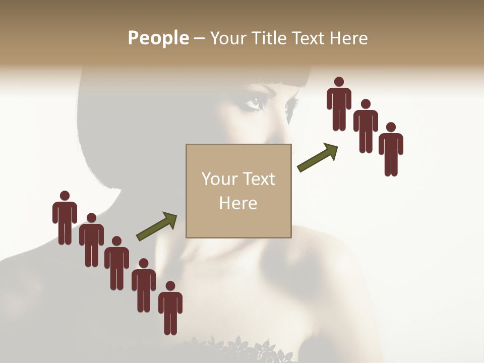 Femininity Gesture Lady PowerPoint Template