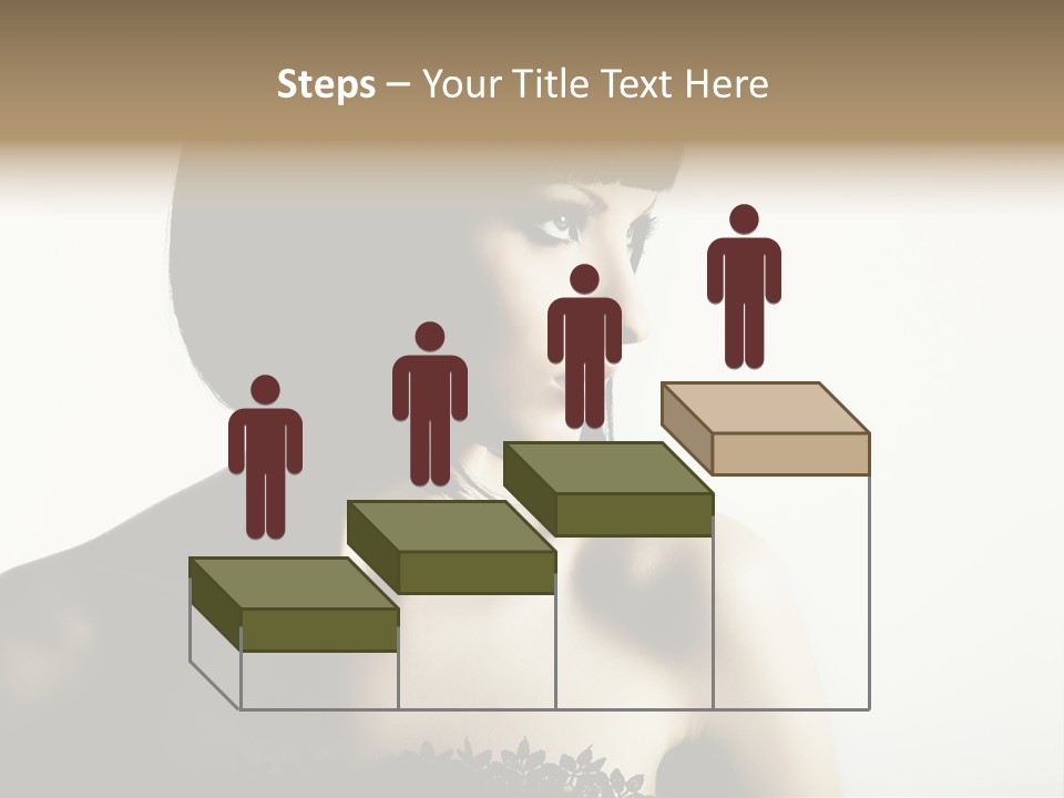 Femininity Gesture Lady PowerPoint Template