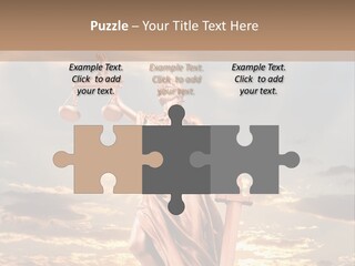 Femininity Gesture Lady PowerPoint Template