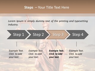 Femininity Gesture Lady PowerPoint Template
