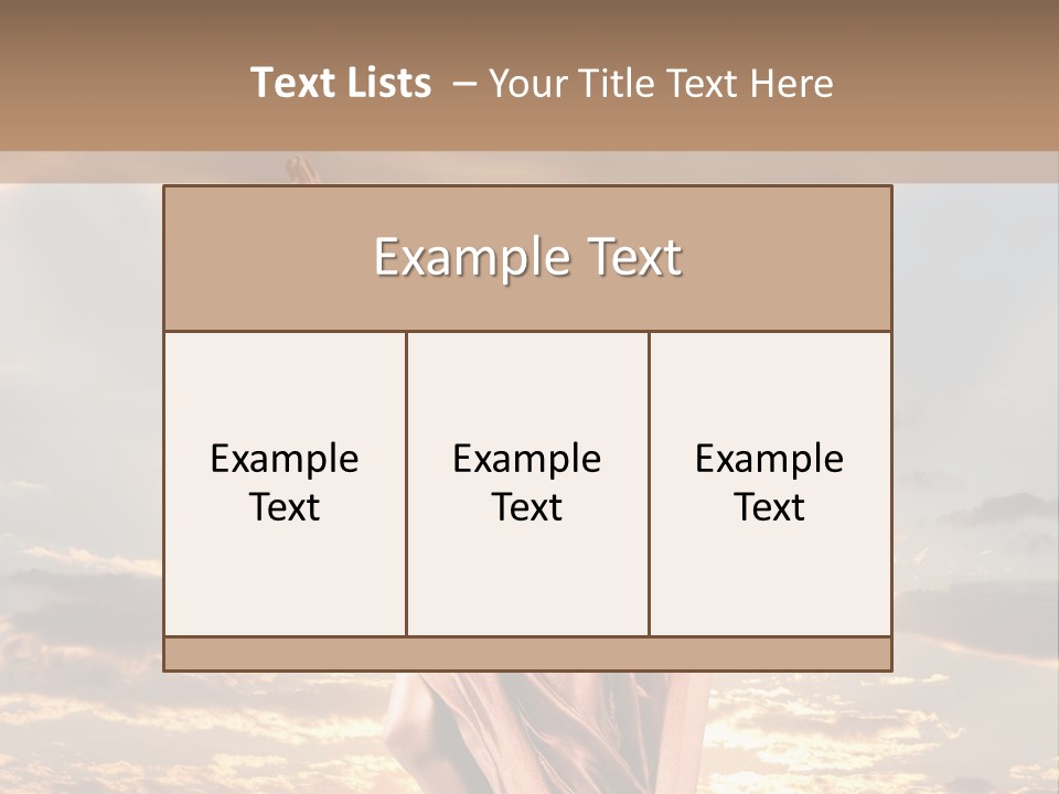 Femininity Gesture Lady PowerPoint Template
